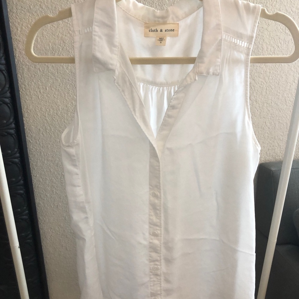 Collared White Button Down